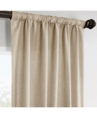 Italian Faux Linen Room Darkening Curtain