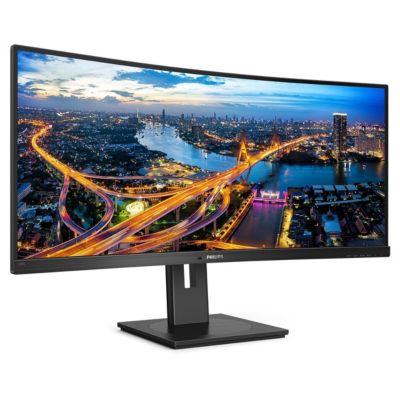 346B1C Ultrawide 34" Curved Monitor, UltraWide QHD 2K, USB-C and Built-in KVM Switch