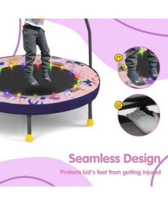 Mini Trampoline Folding Small Rebounder for Kids with Lights