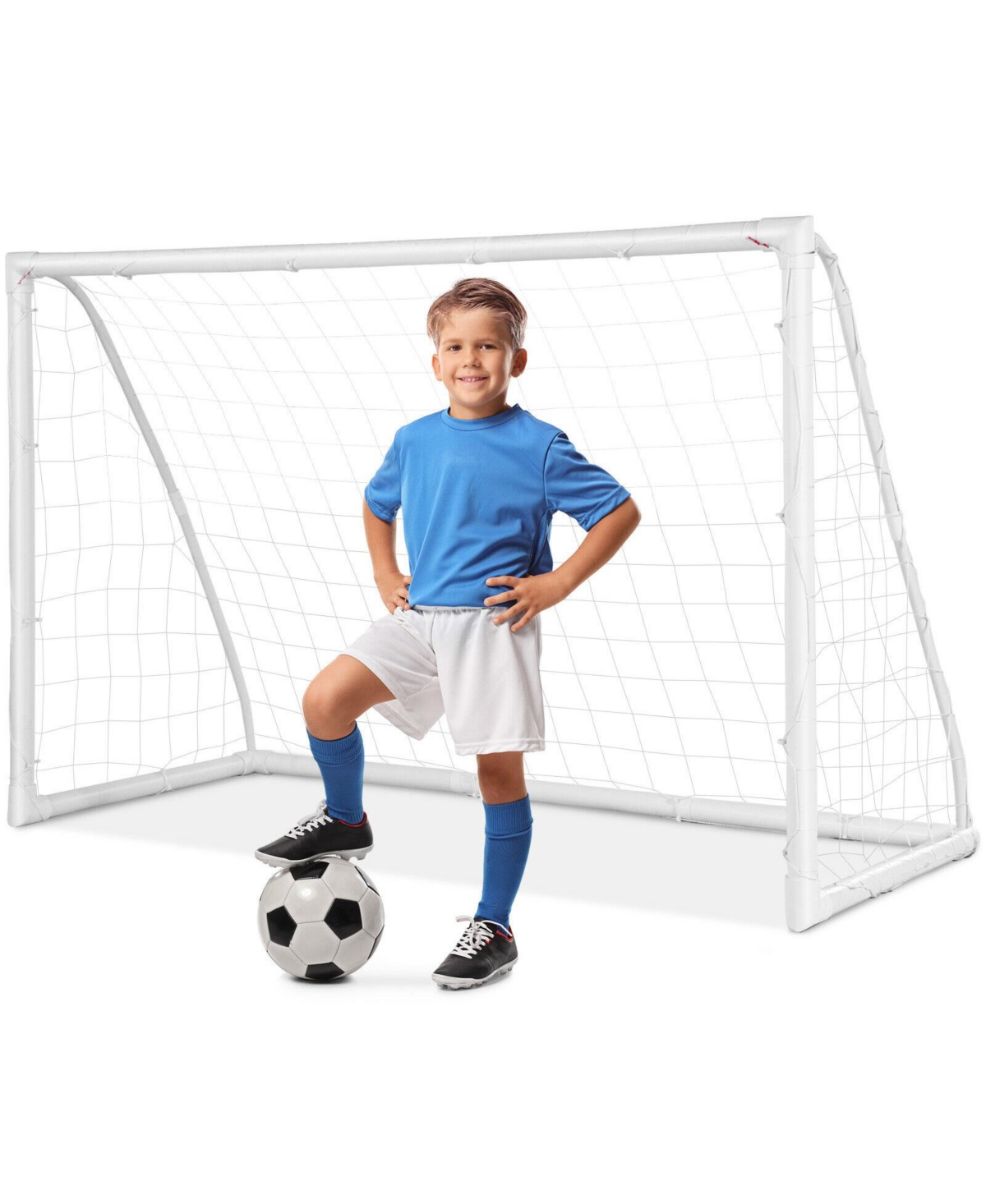Skonyon 6 x 4 Feet Soccer Goal with Strong Upvc Frame