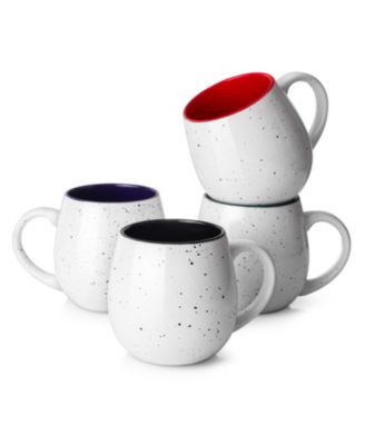 20 oz Large Coffee Mugs with Large Handles for Coffee, Tea, Hot Cocoa, Christmas Gifts, Set of 4