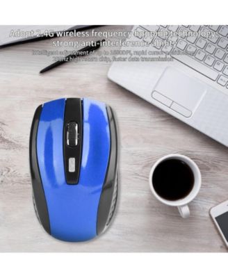 Wireless Mouse with USB Mini Receiver, 2.4GHz Ergonomic Optical Mouse, 1600DPI Computer Mouse for Laptop PC Notebook