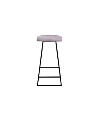 Clement Solid Wood 30" Bar Stool, White