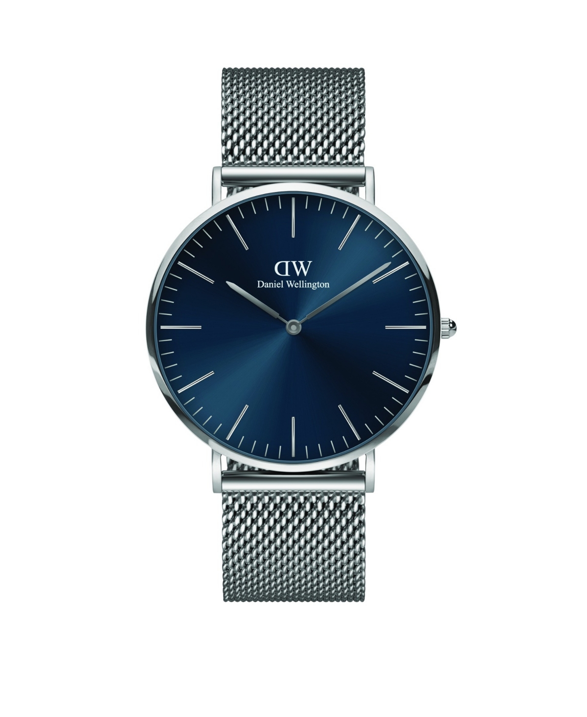 Daniel Wellington Unisex Analog Silver-tone Stainless Steel Watch Set, 40mm In Metallic