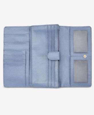 Pebble Leather Receipt Wallet