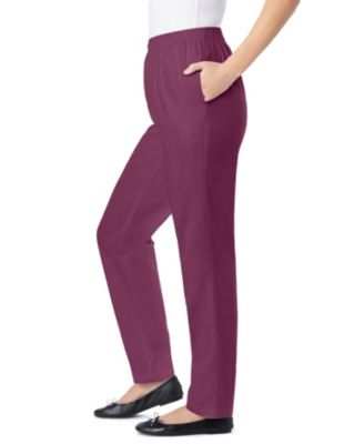 Women's Plus Size Tall Straight-Leg All-Cotton Denim Pull-On 7-Day Elastic-Waist Jeans