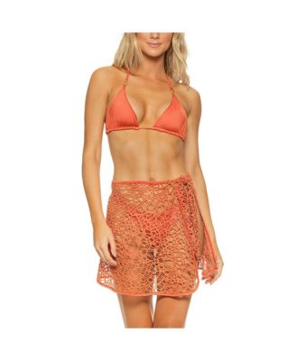 Women's Sea Strings Macrame Mini Skirt Cover-up