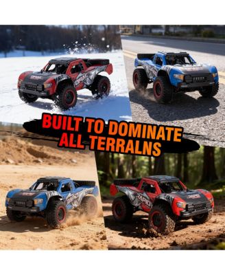1:14 High-Speed 4WD RC Truck for Kids & Adults, 70km/h Off-Road Car with Dual Shells & LED Lights