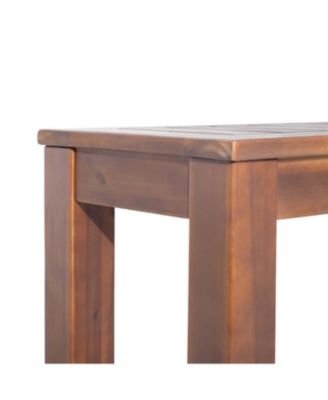 Rustic Acacia Wood Picnic Benches for Outdoor Dining and Entertaining