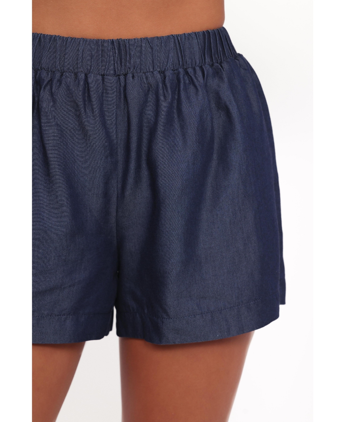 Petal and Pup Women's Aaliyah Chambray Shorts - Dark Wash