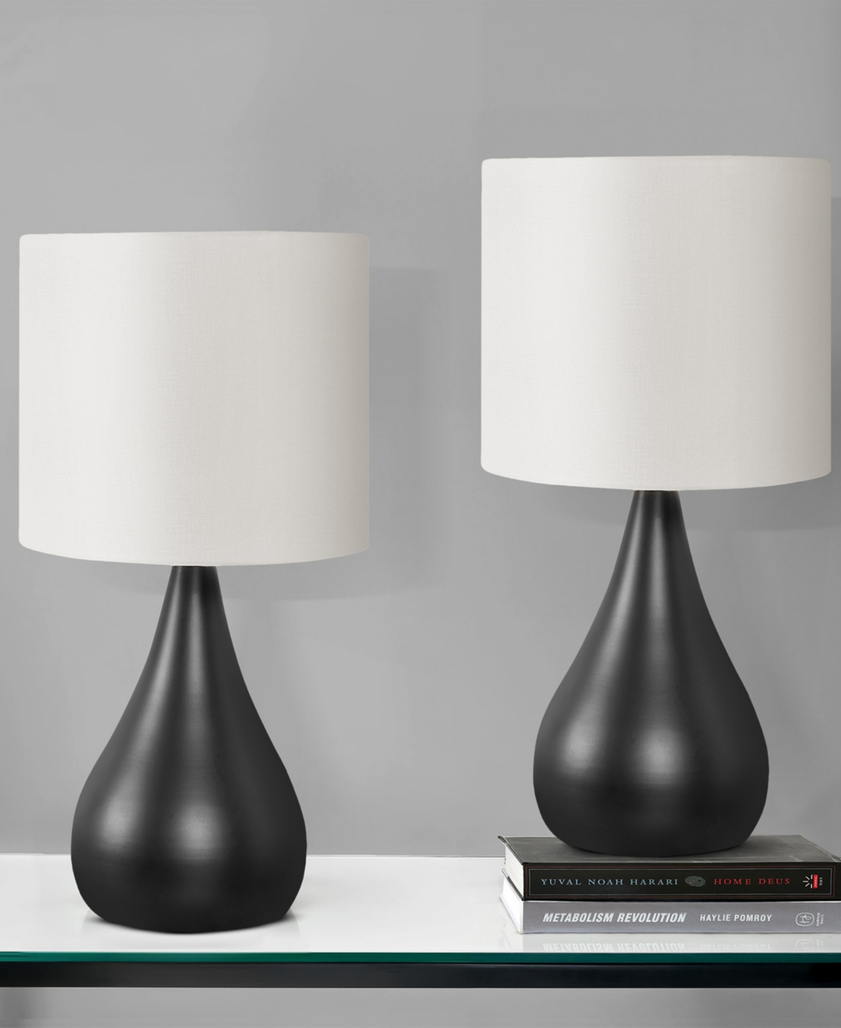 Monarch Specialties Lighting 2-Pc. Metal Table Lamp