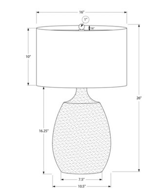Lighting 26" Plastic Table Lamp