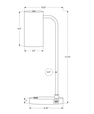 Lighting 18" Metal Table Lamp