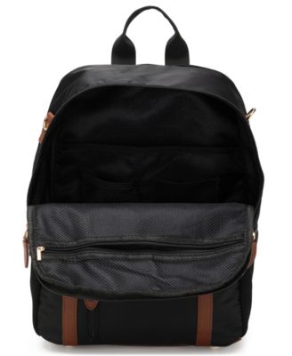 Luxe Journey 15.5" Twill and Faux Leather Backpack