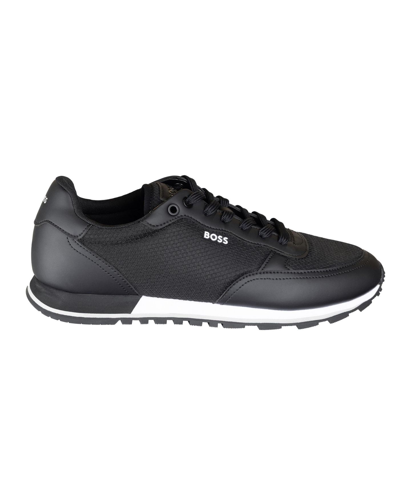 Мужские кроссовки Hugo Boss Parkour Round-Toe, цвет: Чёрный — фото 1