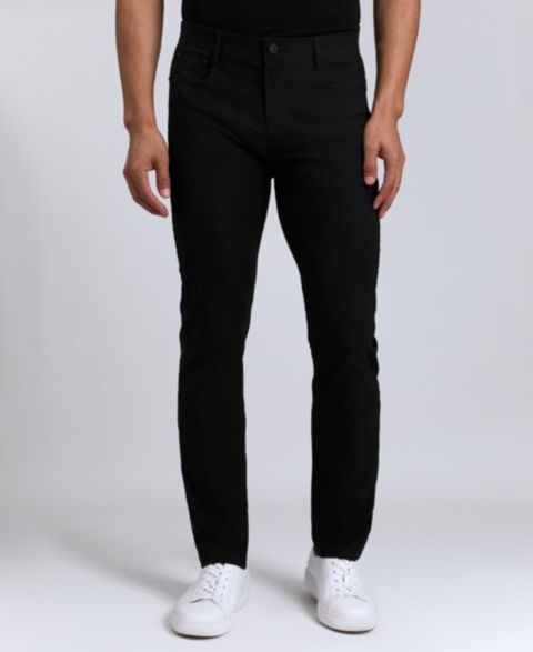 Мужские брюки Kenneth Cole Kennth Cole Slim-Tapered Fit Stretch Tech, цвет: Чёрный