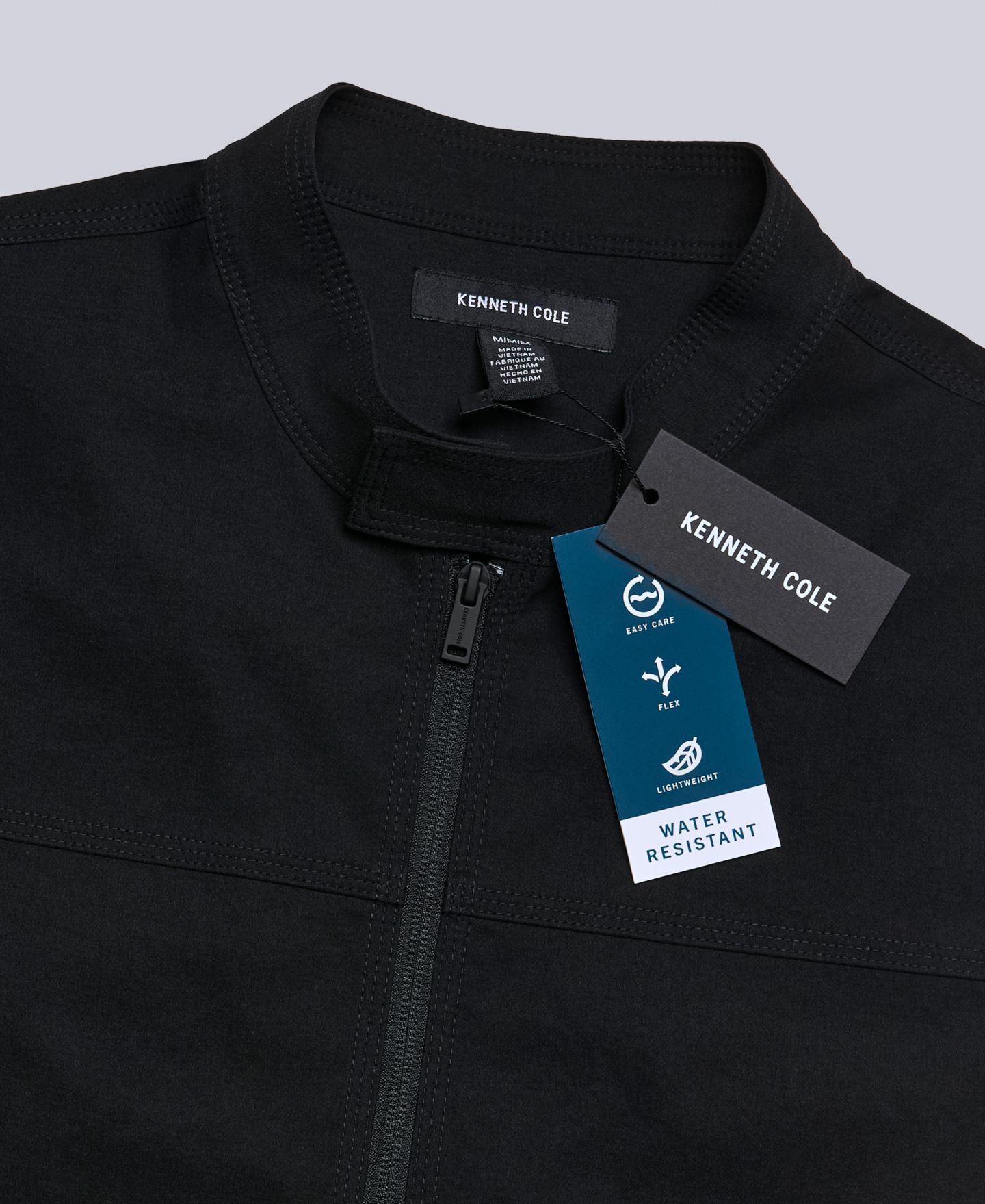 Мужская куртка Kenneth Cole Kennth Cole Flex Water-Resistant Full-Zip Utility, цвет: Чёрный — фото 6