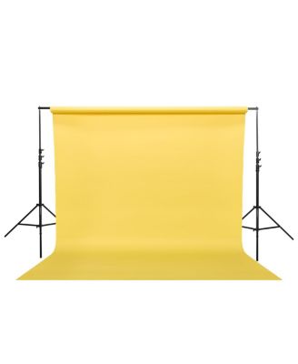 Photo Basics 9' x 10' Blue Screen Cotton Background - Bundle With Flashpoint 13' Background Support System
