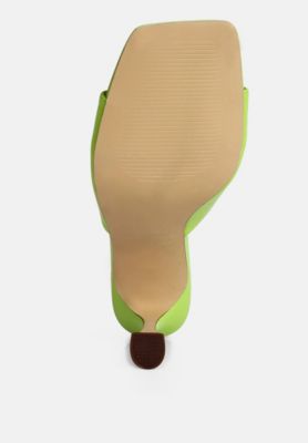 Women's Roblux Slip On Spool Heels Sandals