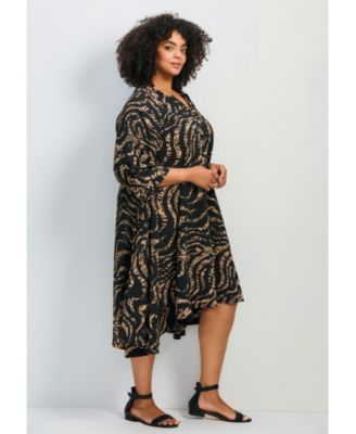 Women's Parker Hanky Hem Collared Dress