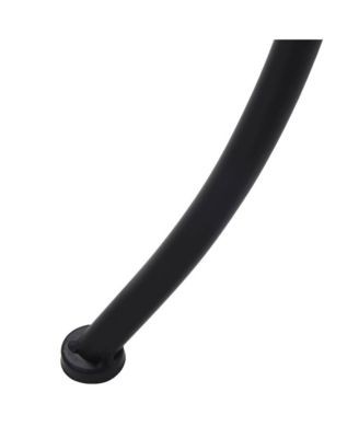 Table Black and white Powder-coated iron, ceramic 23.6 in Durable