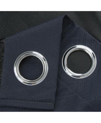 Barron 100% Blackout Grommet Curtain Panel 54" x 90" Charcoal