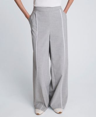 Kenneth Cole - Women's Piping Detail Wide-Leg Pants