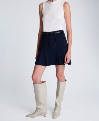 Women's Pleated A-Line Mini Skirt