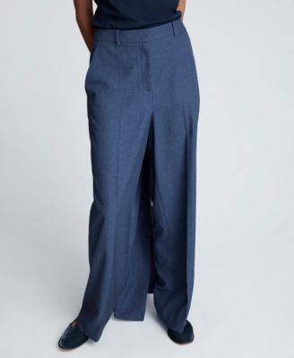 Women's Textured Pinstripe Flare Pants