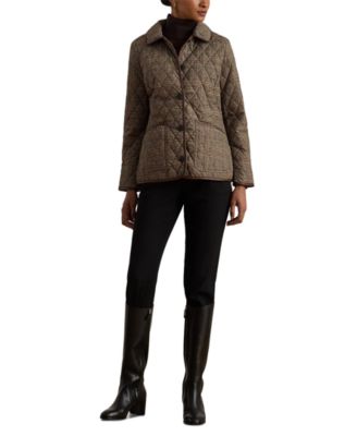 Women's Button-Front Quilted Coat