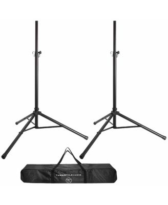 S1 Pro+ Portable Wireless PA System with Bluetooth 2-PACK, Black  Bundle With Turnstile Audio Height-Adjustable Speaker Stands, Pair