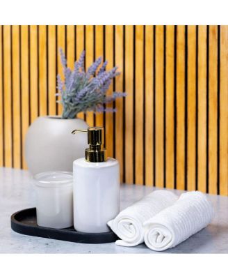 Duo Board 24x24" Double Sided Surface Board, Wood Slats Light/Wood Slats Dark