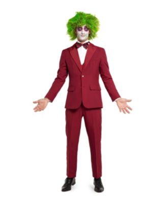 Men's Official Beetlejuice Costume - Red Groom Outfit - Halloween Costume