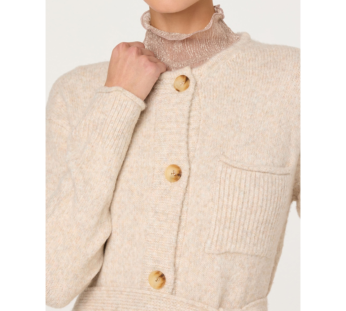 Astr the Label Women's Meris Duster Crewneck Sweater