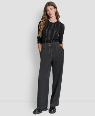 Women's Top Stitch Glazed Dressing Trousers