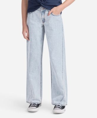 Girls Low-Rise Seamed Baggy Jeans