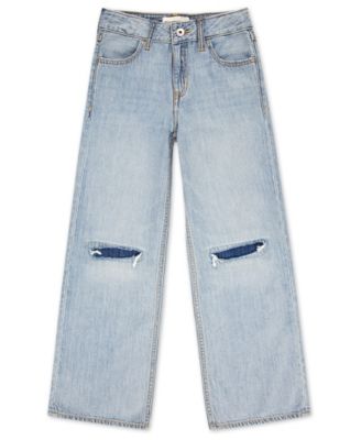 Girls' High-Rise Ultra-Wide Leg Jeans