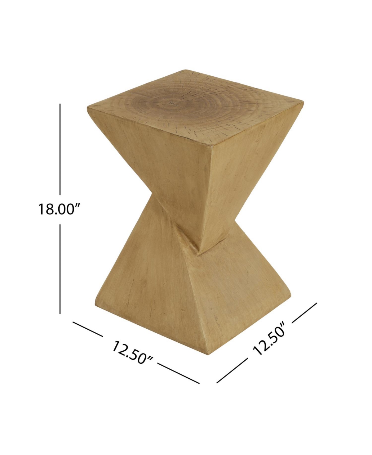 Streamdale Furniture Hourglass Side Table - Indoor/Outdoor Use