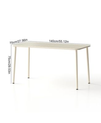 Set of 1   with 4 chairs Sella Long Outdoor Dining Table