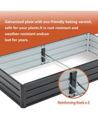 6x3x1 FT Metal Raised Garden Bed