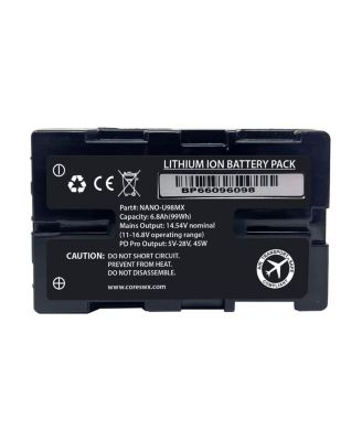 NANO-C98MX M-Snap 98Wh Li-ion Canon BP-U Battery with Ring LED Gauge, Bundle with XPD-45 45W Universal USB-C PD Wall Charger