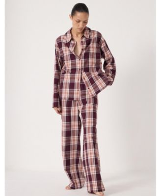 Women's Cotton Check Print Pajamas