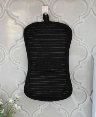 Ribbed Silicone Cotton Twill Potholders, Set of 4