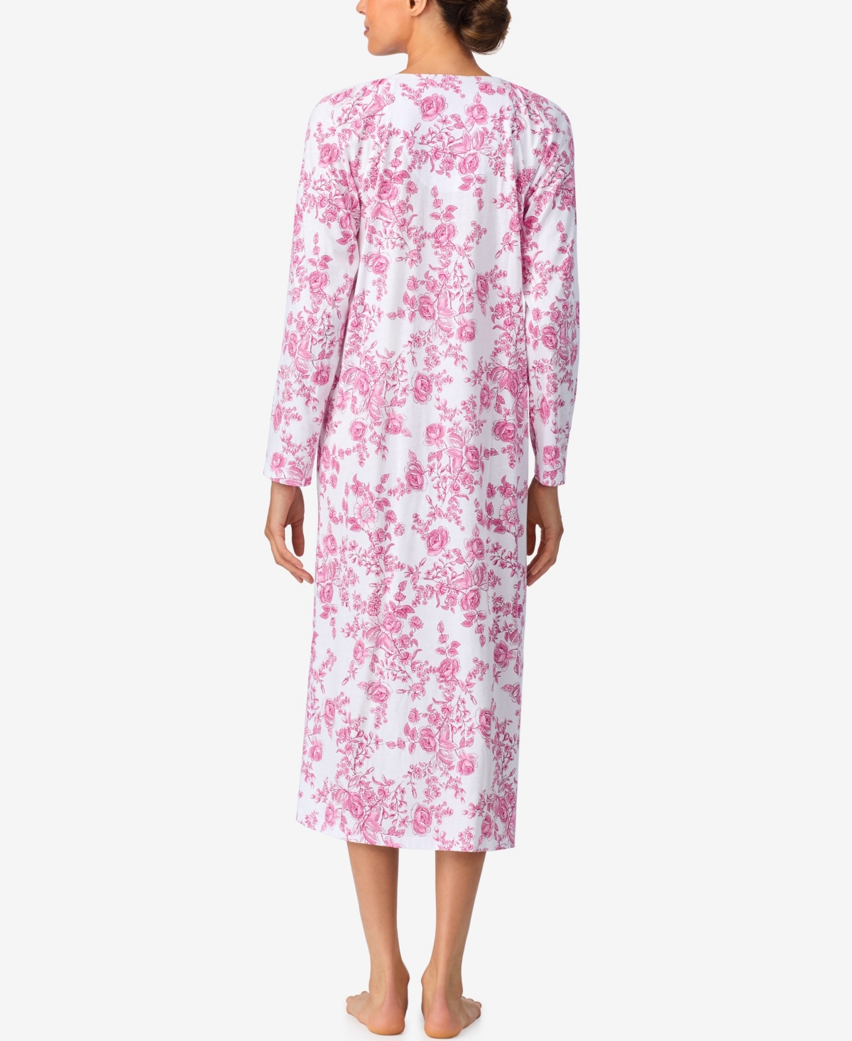 Aria Women's Brushed Cotton Jersey Long Sleeve Nightgown