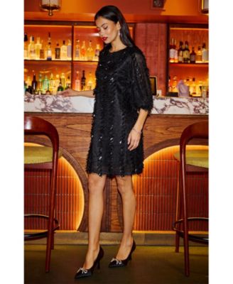Women's Hanging Sequin Tunic Dress