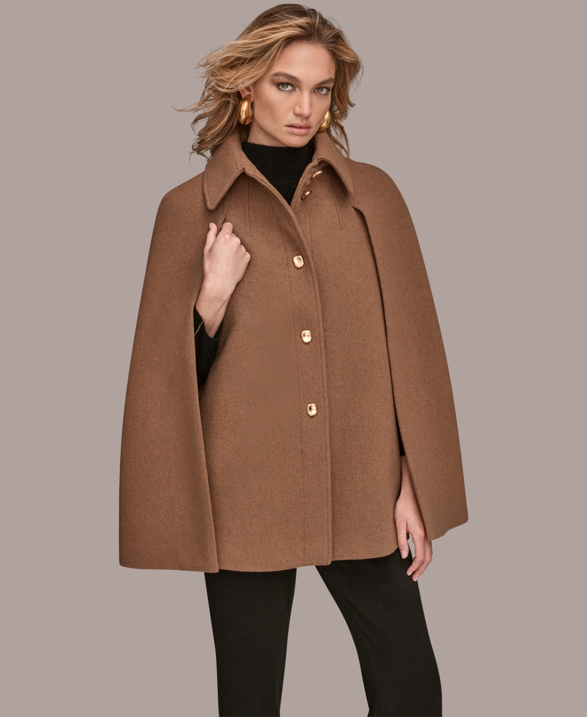 Donna Karan Women's Coat In Brown