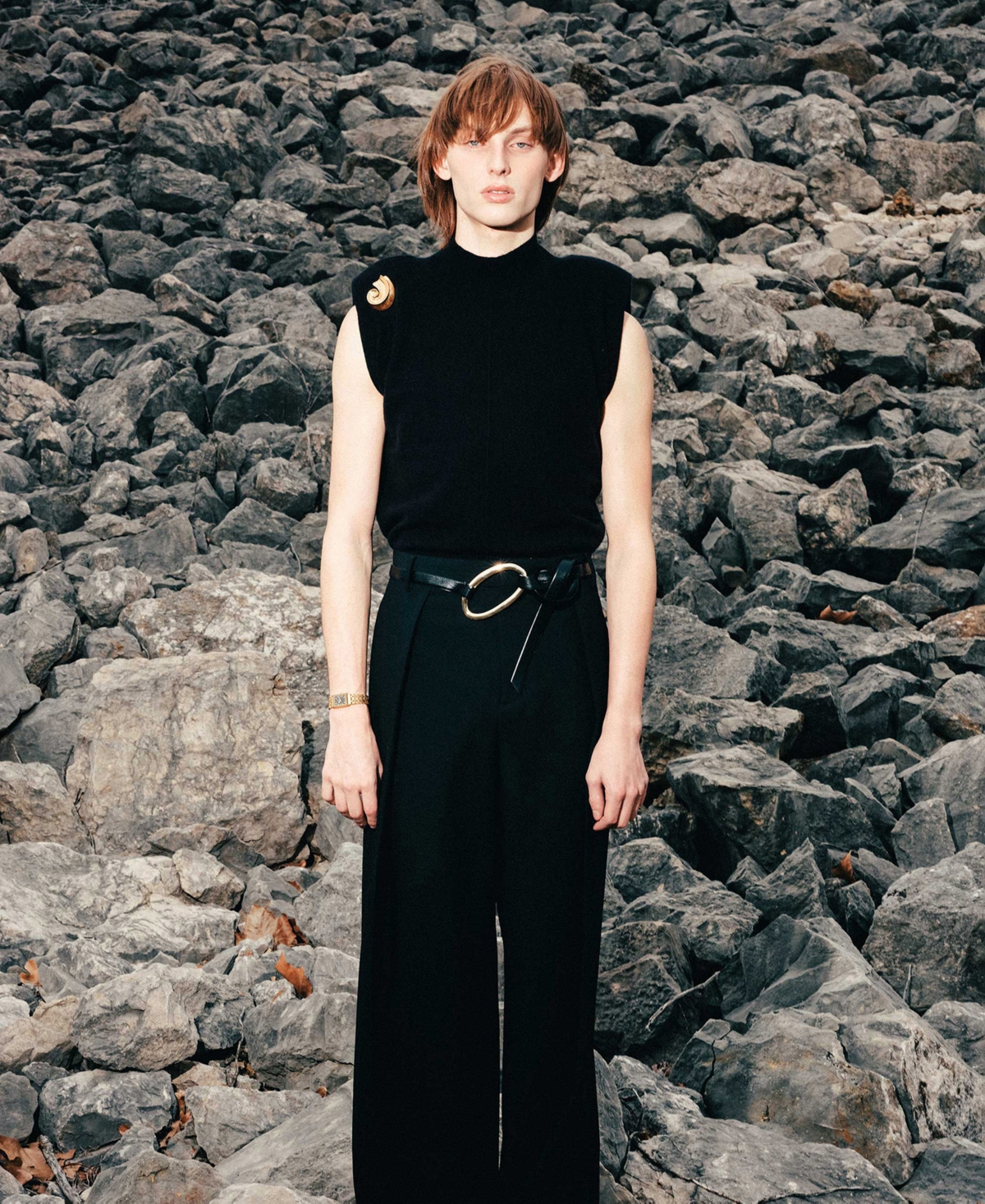 Breda Women's 'Virgil Revival' Gold Stainless Steel Bracelet Watch