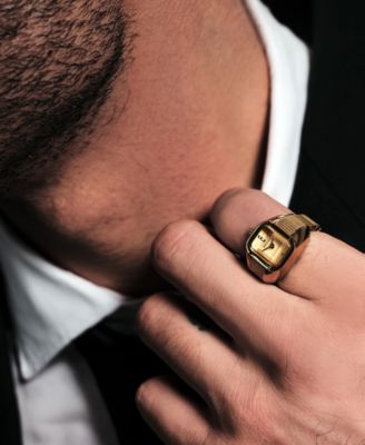 Women's 'Nocturne' Gold Expandable Ring Watch, 16mm