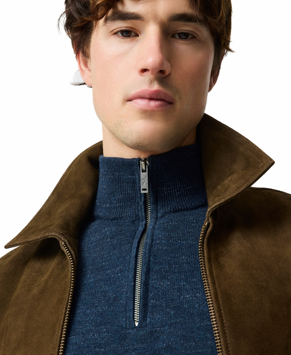 Rodd & Gunn Fortrose 1/4 Zip Knit In Multi