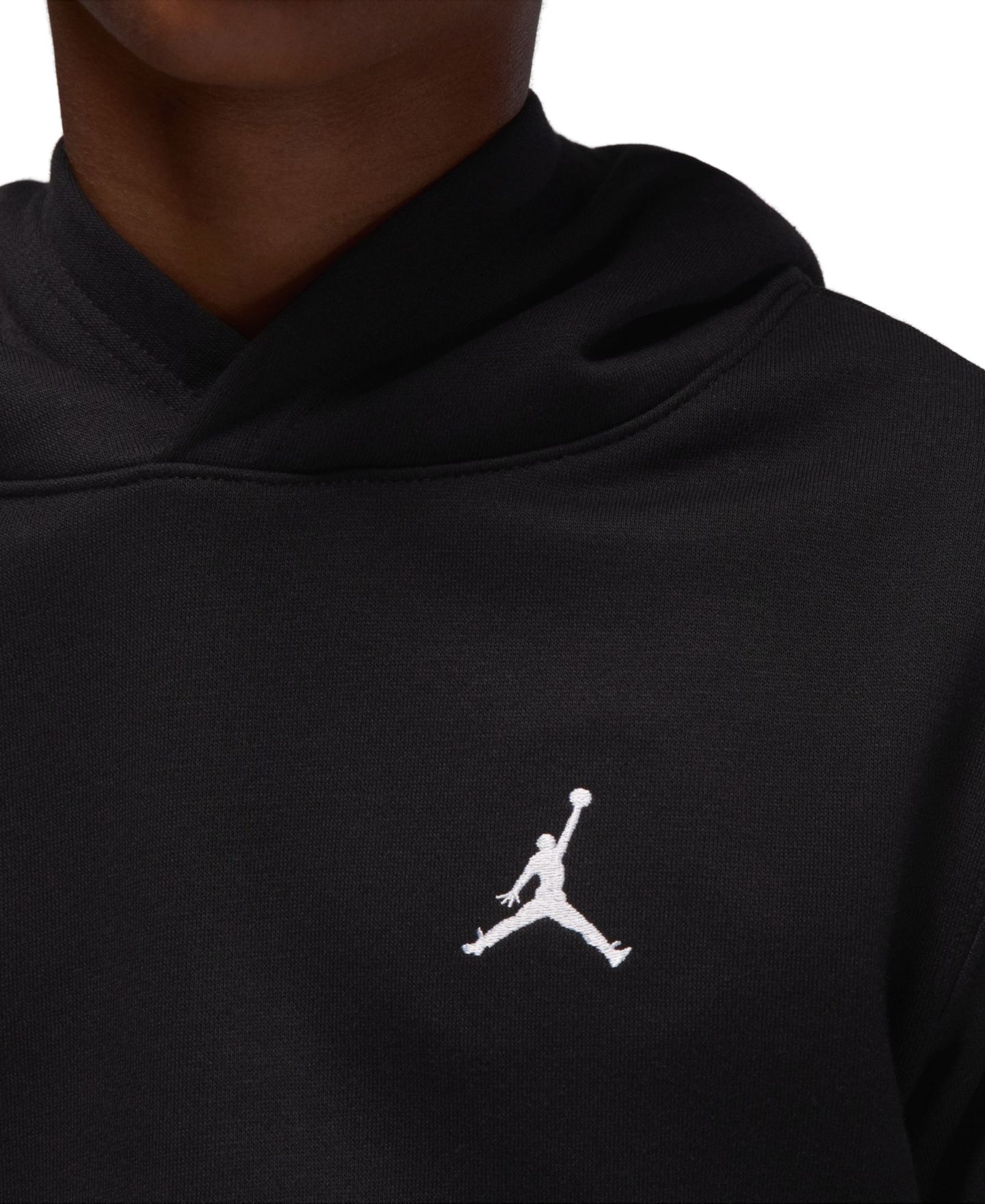 Худи Jordan Brooklyn Pull-On Long-Sleeve для мальчиков, цвет: Чёрный — фото 3